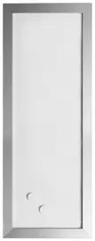 Bi-Office Tableau blanc design, 600 x 200 mm, argent