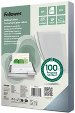 Fellowes Couverture, A4, PET, transparent, 0,18 mm