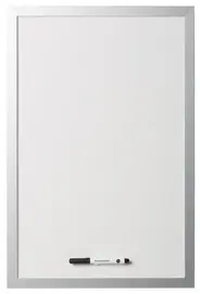 Bi-Office Tableau blanc design, 600 x 450 mm, argent