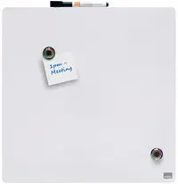 nobo Tableau mémo carré, (L)360 x (H)360 mm, blanc