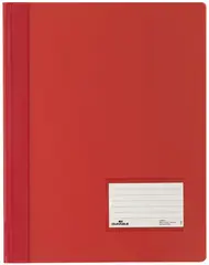 DURABLE Chemise à lamelle DURALUX, A4, rouge translucide