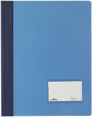 DURABLE Chemise à lamelle DURALUX, A4, bleu translucide
