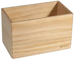 sigel Pot à crayon en bois pour tableau magnétique blanc