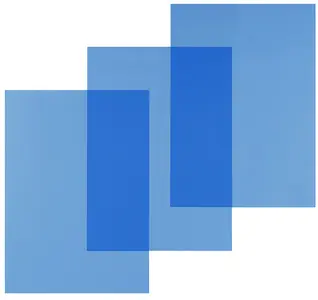 pavo plats de couverture, A4, PVC, 0,20 mm, bleu transparent