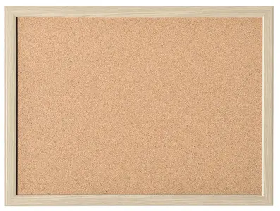 magnetoplan Tableau en liège avec cadre en bois, (L)600 x