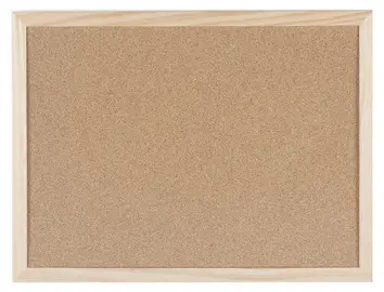 Bi-Office Tableau en liège avec cadre en bois, 600 x 400 mm