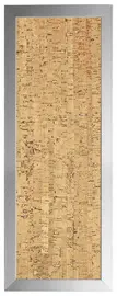 Bi-Office Tableau design en liège, 600 x 200 mm, argent