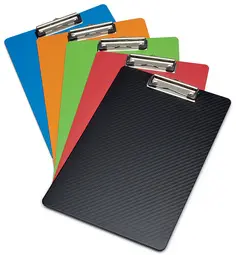 MAUL Porte-bloc avec pince MAULflexx, A4, noir / noir