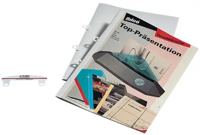 GBC Bande de classement pour reliure thermique, PVC, blanc