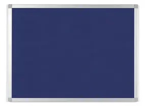 Bi-Office Tableau en feutre AYDA, 1.200 x 900 mm, bleu