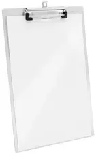 WESTCOTT Porte-bloc à pince en aluminium, A4, argent