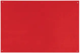 Bi-Office Tableau en feutre sans cadre, 1.200 x 900 mm,rouge