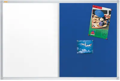 FRANKEN Tableau duo X-tra! Line, (L)900 x (H)600 mm, bleu