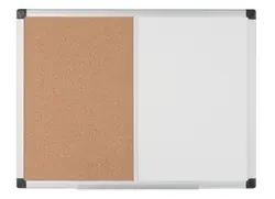 Bi-Office Tableau mixte, tableau blanc / liège, 900x600 mm