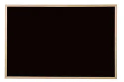 Bi-Office Tableau noir, cadre aspect hêtre, 900 x 600 mm