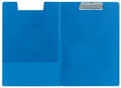 LEITZ Porte-bloc à pince avec rabat, A4, couverture PP, bleu
