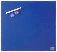 nobo Tableau magnétique en verre, (L)450 x (H)450 mm, bleu