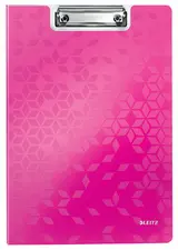 LEITZ Porte-bloc à rabat WOW, A4, polyfoam, rose métallisé