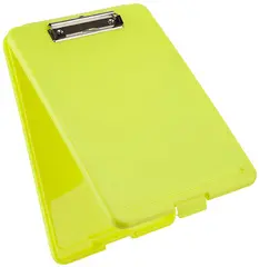 Läufer Porte-bloc à pince Safety, avec compartiment, jaune