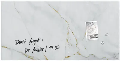 sigel Tableau magnétique en verre Artverum Design Marbre &
