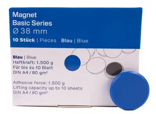 magnetoplan Aimant rond "Basic", 32 mm, rouge