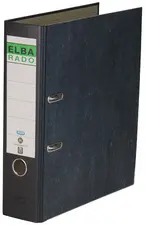 ELBA classeur rado papier marbré, largeur de dos: 80 mm,noir