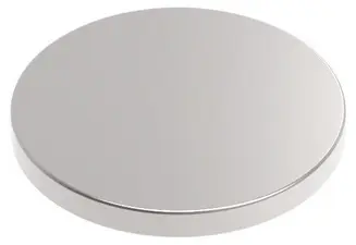 MAUL Aimant néodyme en forme de pastille, 12 mm, argent