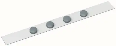 MAUL Bande métallique MAULstandard, (l)50 x (L)500 mm, blanc