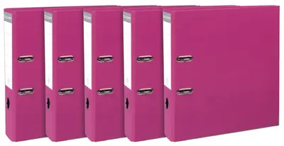 EXACOMPTA Classeur à levier Premium, A4, 80 mm, framboise