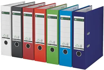 LEITZ Classeur à levier 180 degrés, format A4, 80 mm, rouge
