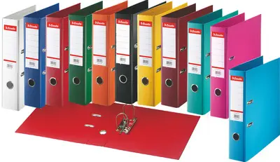 Esselte Classeur en plastique Standard, A4, 75 mm, bleu