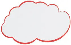 FRANKEN Carte nuage pour présentation, 420 x 250 mm, blanc