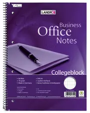 LANDRÉ Bloc à spirale "Business Office Notes", A4, ligné,
