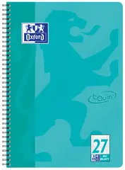 Oxford cahier Touch, A4+, ligné, 160 pages, bleu aqua