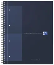Oxford International Cahier NOTEBOOK, A4, ligné, bleu foncé