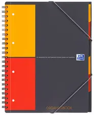 Oxford International Cahier "ORGANISERBOOK", A4+, quadrillé