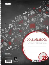 LANDRÉ Cahier à spirale "college", A4, quadrillé, 160 pages