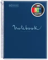 MIQUELRIUS Cahier à spirale "Notebook EMOTIONS", A5, marine