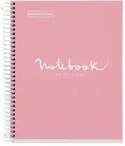 MIQUELRIUS Cahier à spirale "Notebook EMOTIONS", A5, rose