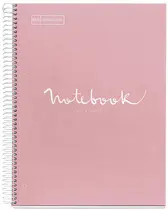 MIQUELRIUS Cahier à spirale "Notebook EMOTIONS", A5, rose