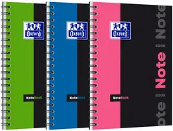 Oxford Etudiants Cahier à spirale "NOTEBOOK", B5, quadrillé
