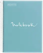 MIQUELRIUS Cahier à spirale "Notebook EMOTIONS", A4, bleu