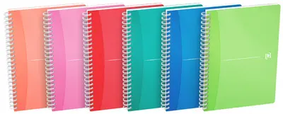 Oxford Cahier à spirale "My Colours", A5, quadrillé