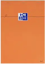 Oxford Bloc-notes, A4, quadrillé, 80 feuilles, orange