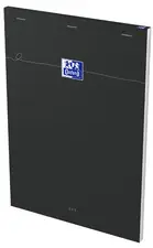 Oxford Bloc-notes Smart, A4, quadrillé, 80 feuilles, noir