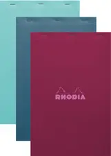 RHODIA Bloc agrafé No. 19, A4+, quadrillé 5x5, assorti