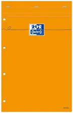 Oxford Bloc-notes, 210 x 315, Seyès, 80 feuilles, orange