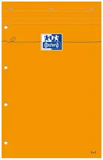 Oxford Bloc-notes, 210 x 315, quadrillé - avec marge,