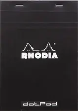 RHODIA Bloc-notes agrafé "dotPad", A5, pointillé, noir