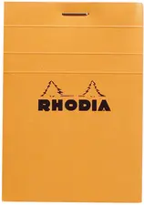 RHODIA Bloc agrafé No. 11, format A7, quadrillé 5x5, orange